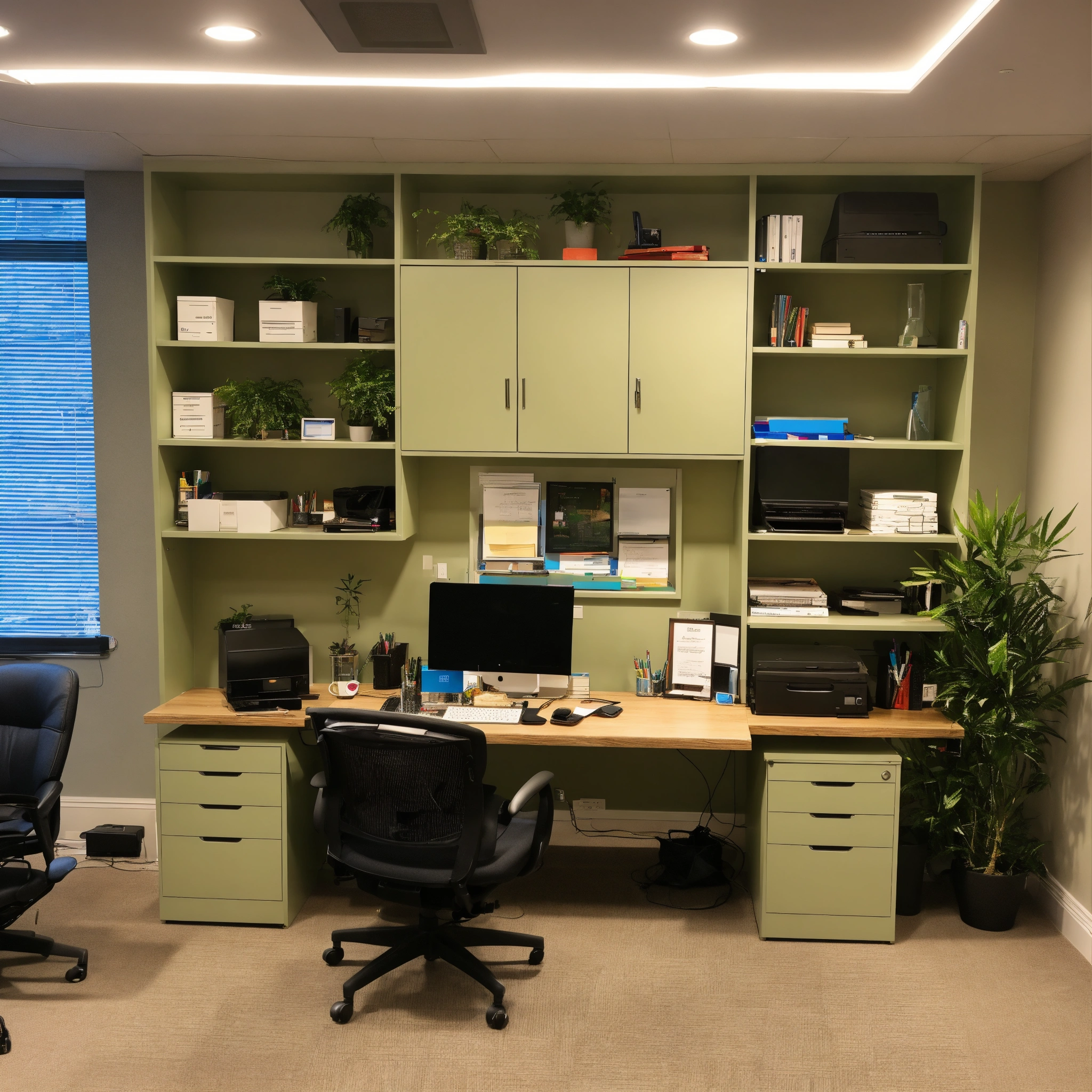 Säädettävä työpöytä käytössä